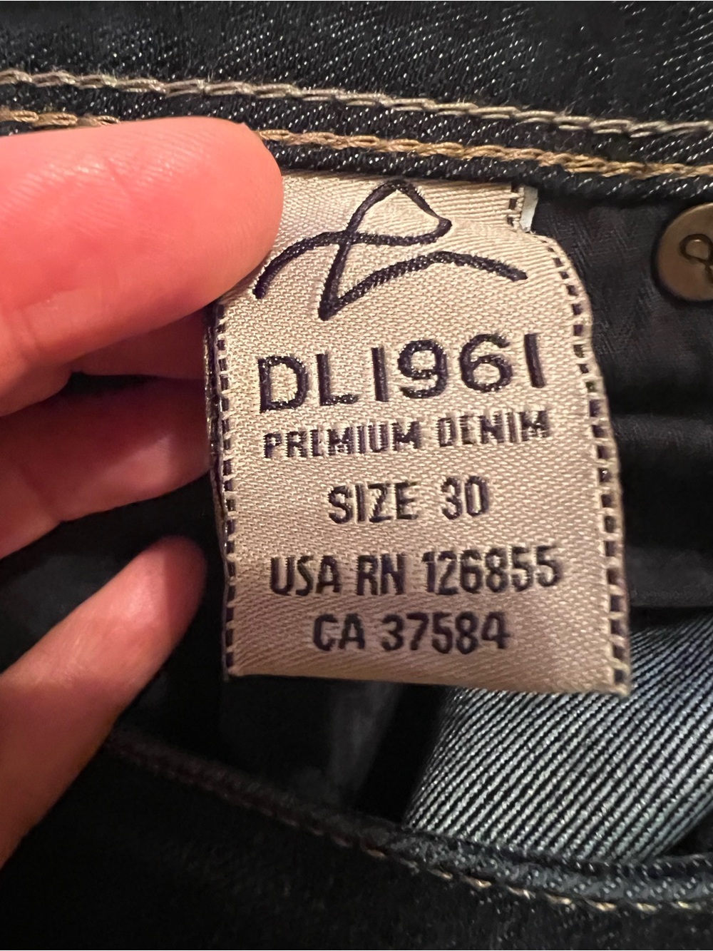 DL1961 Women's Dark Indigo Boot Cut Jeans - Picture 9 of 10
